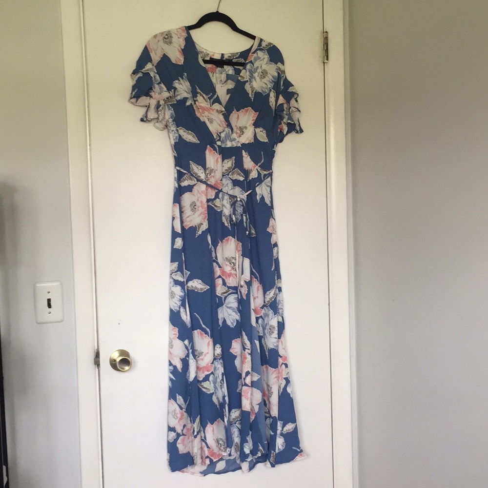 French Connection Cari Midi Vintage Blue size 8
